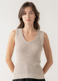 MADDIE SLEEVELESS KNIT TOP