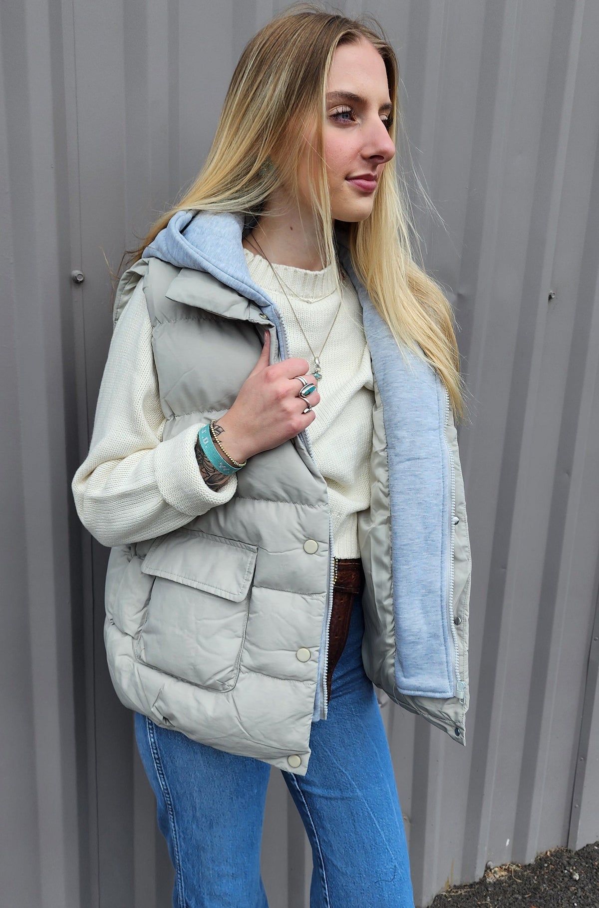 TAYLOR SNAP BUTTON HOODIE JACKET