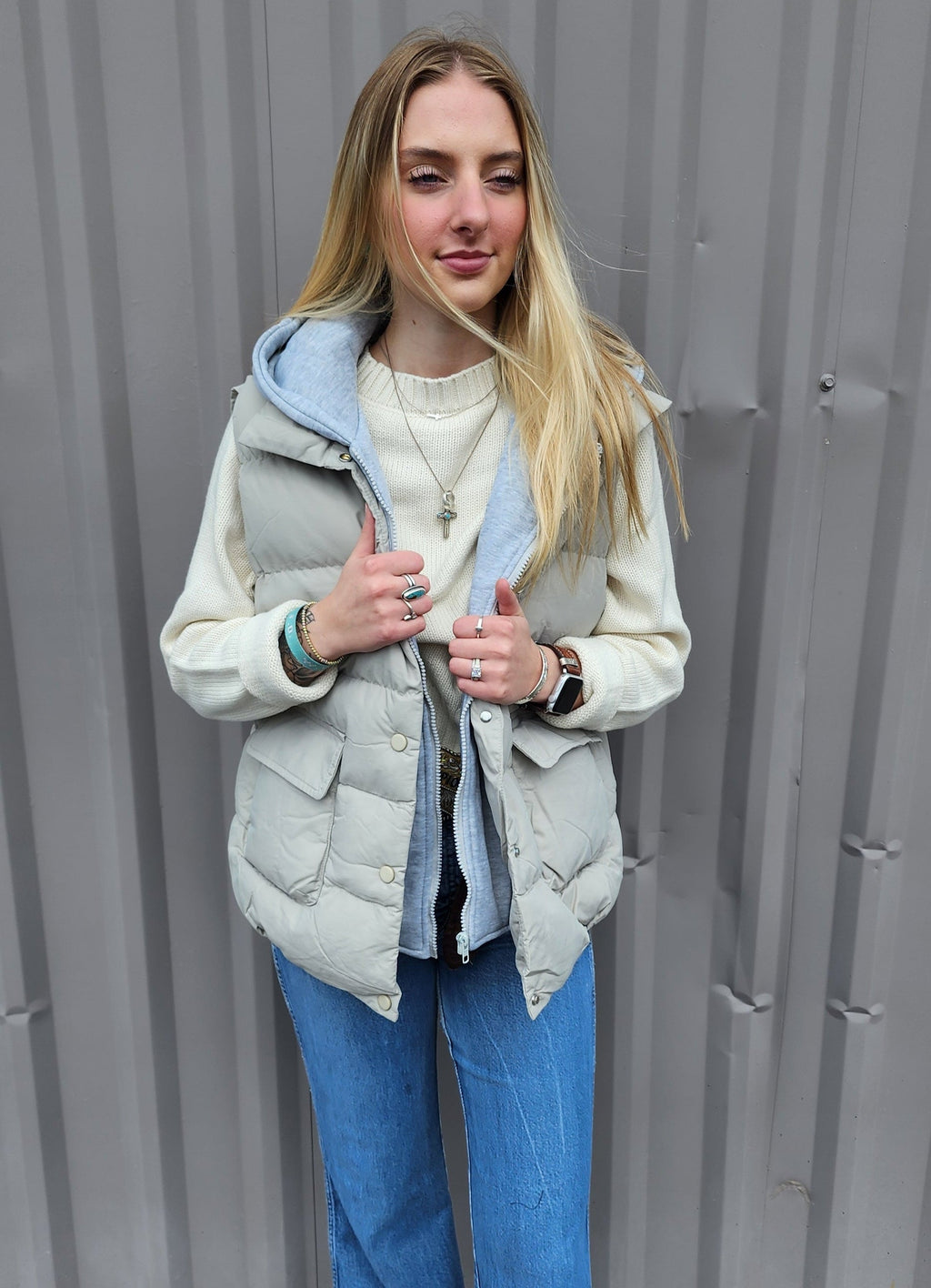 TAYLOR SNAP BUTTON HOODIE JACKET