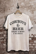 Cowboys And Beer Top S-XL