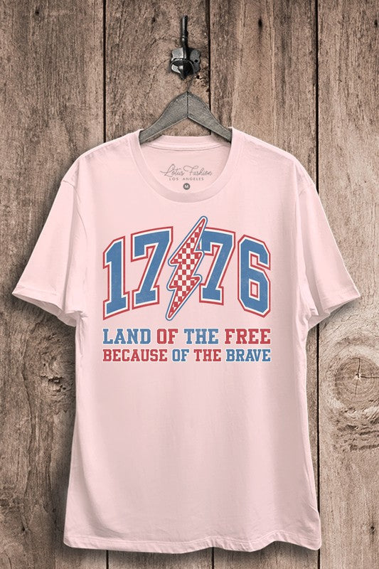 1776 Land Of The Free Top S-XL