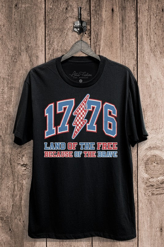 1776 Land Of The Free Top S-XL