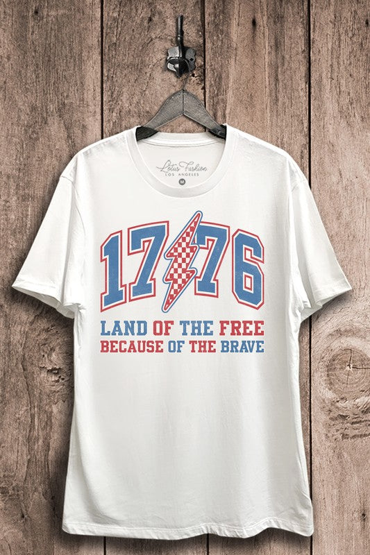 1776 Land Of The Free Top S-XL