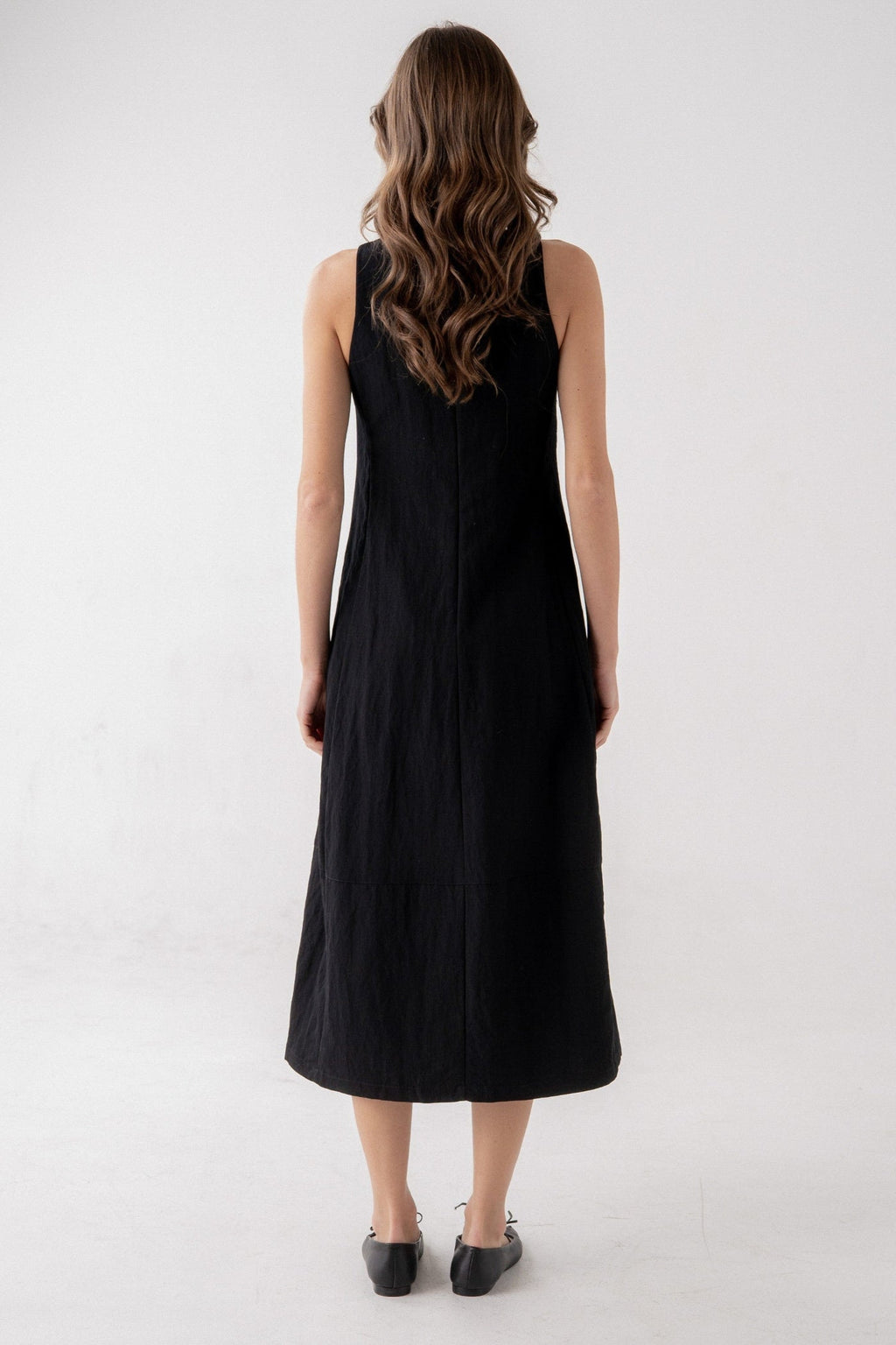 MILEY BLACK MIDI DRESS