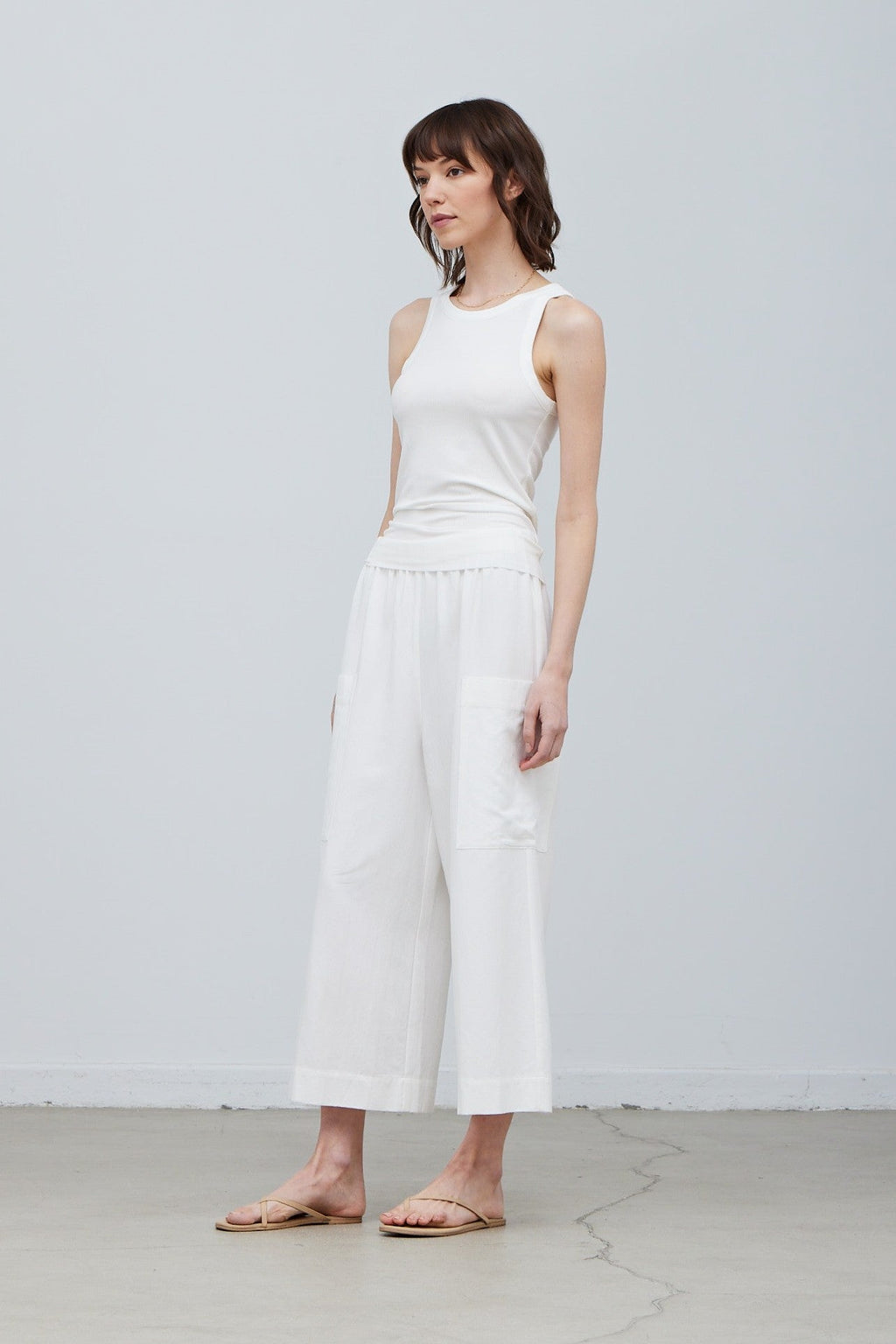 DAISY RIBBED TANK TOP