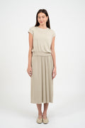 TAYLOR PLEATED MIDI SKIRT