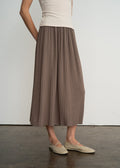 ELAINE PLEATED MIDI SKIRT