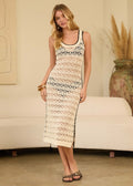 STEPH CROCHET MIDI DRESS