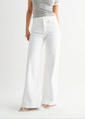 EMMA WHITE WIDE-LEG JEANS