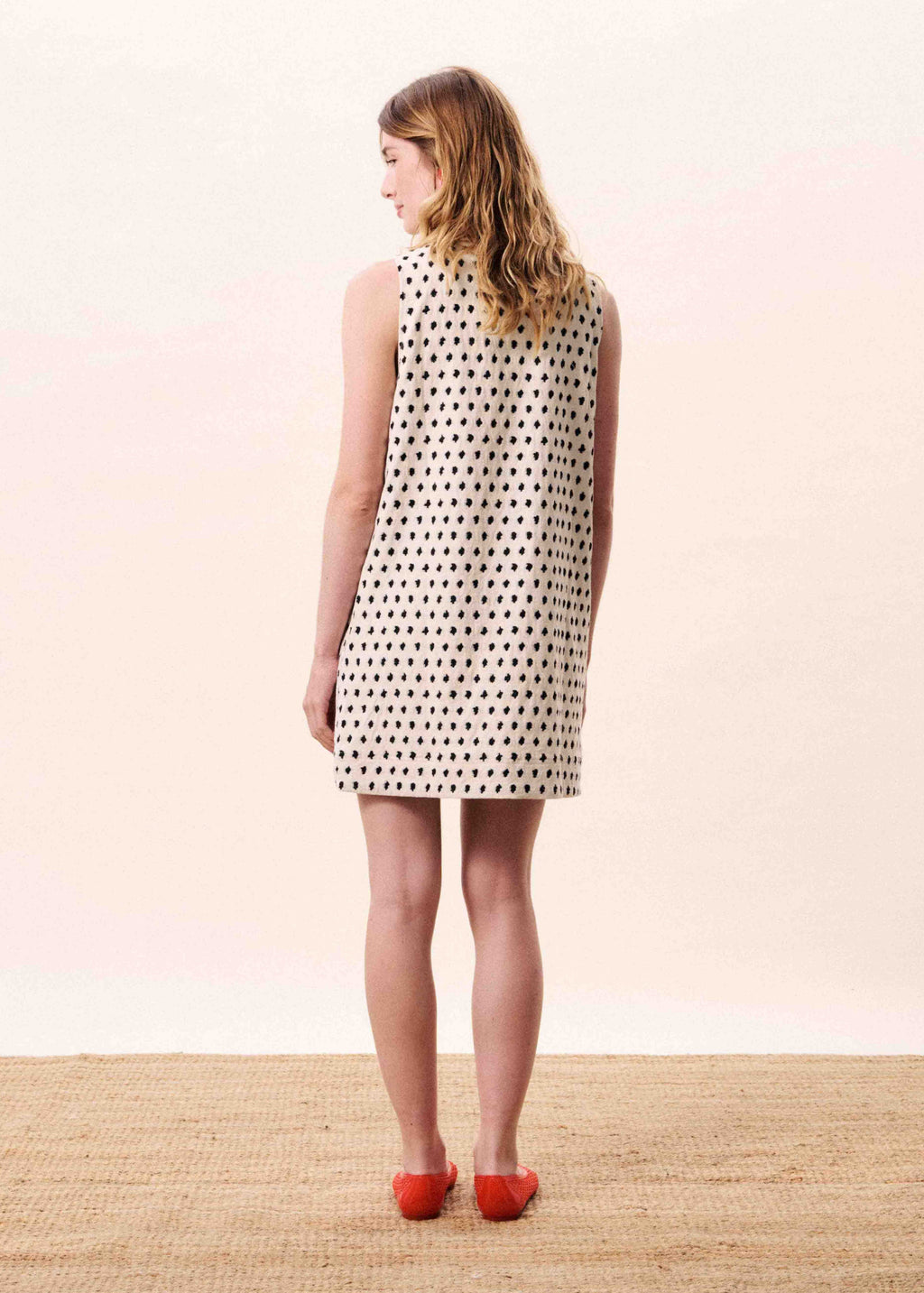 TAMARINIA CREAM DIAMOND DRESS