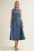 JULIA DENIM MIDI DRESS