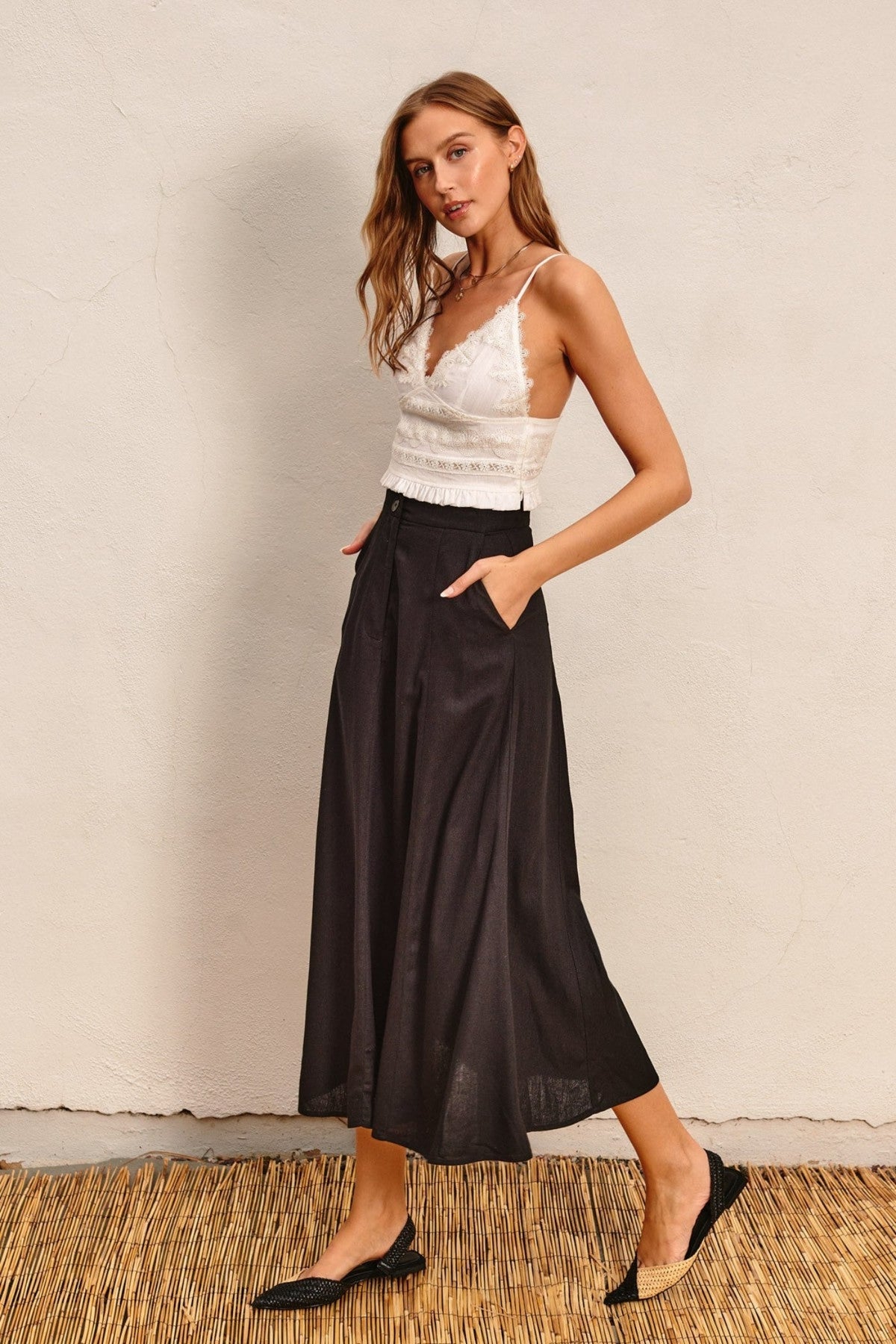 EMMA FLARED MAXI SKIRT