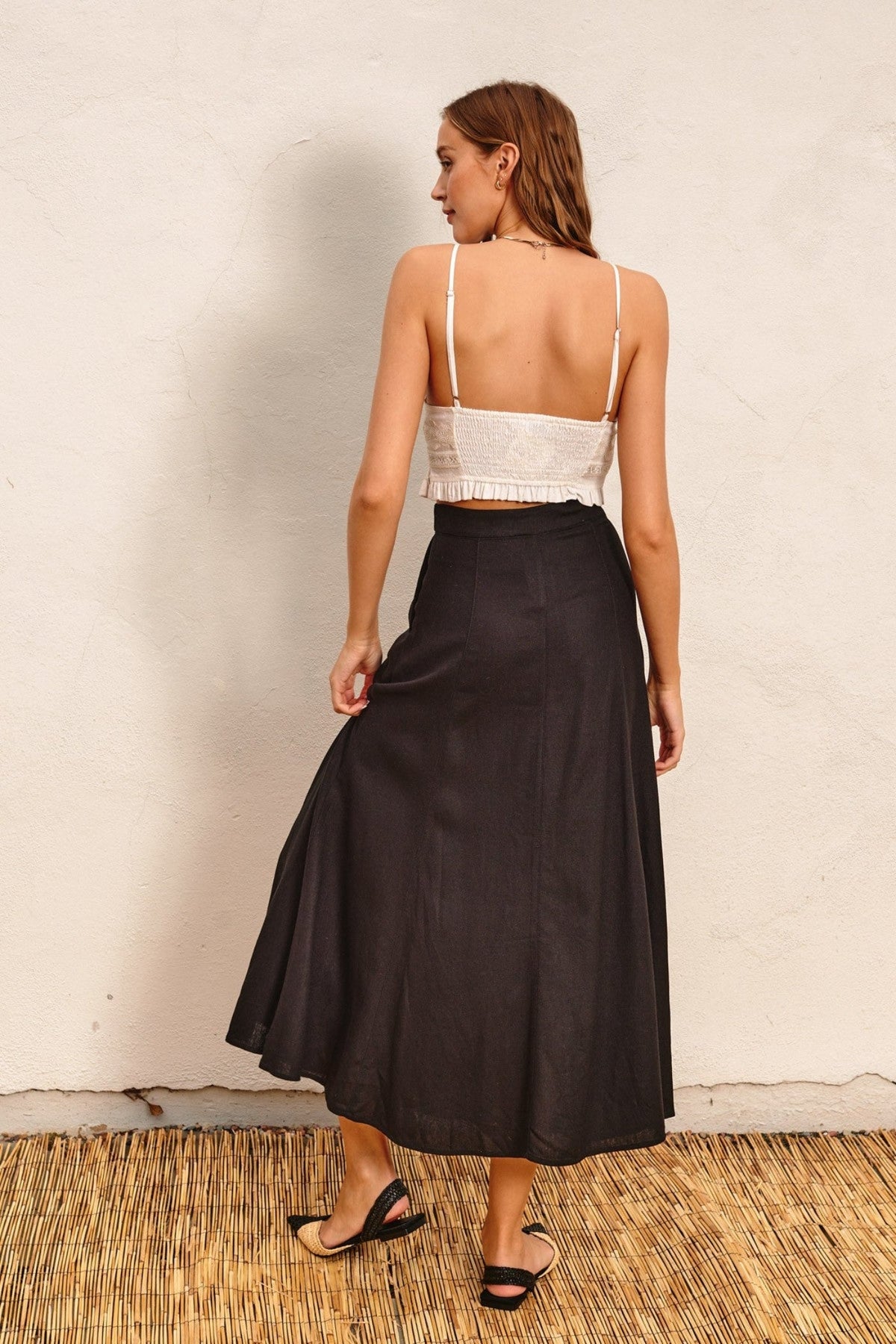 EMMA FLARED MAXI SKIRT