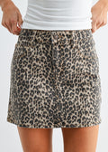 BREE LEOPARD MINI SKIRT
