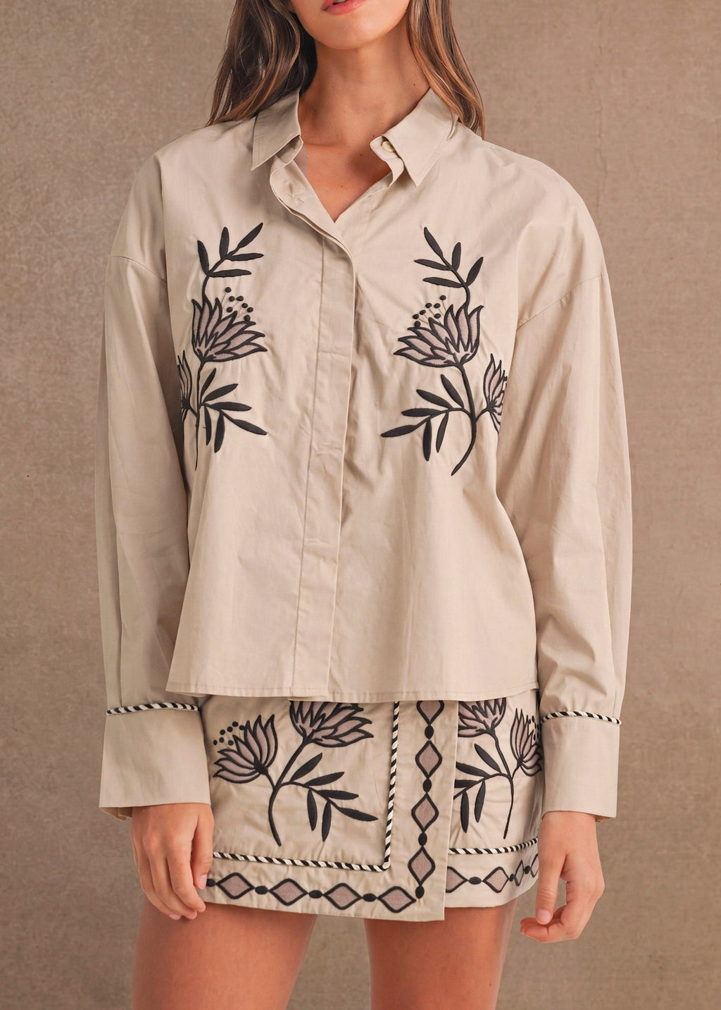 GRACIE BUTTON DOWN TOP