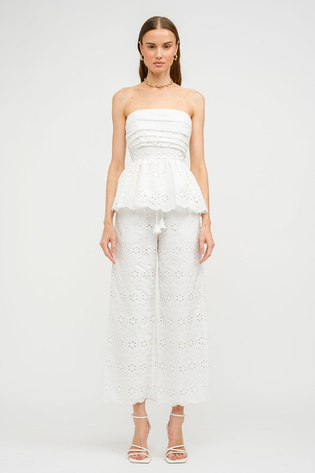 MANDY BIARRITZ EMBROIDERED PANTS