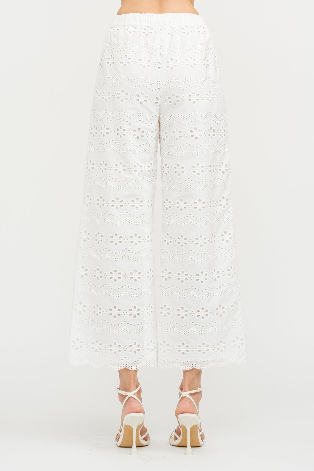 MANDY BIARRITZ EMBROIDERED PANTS