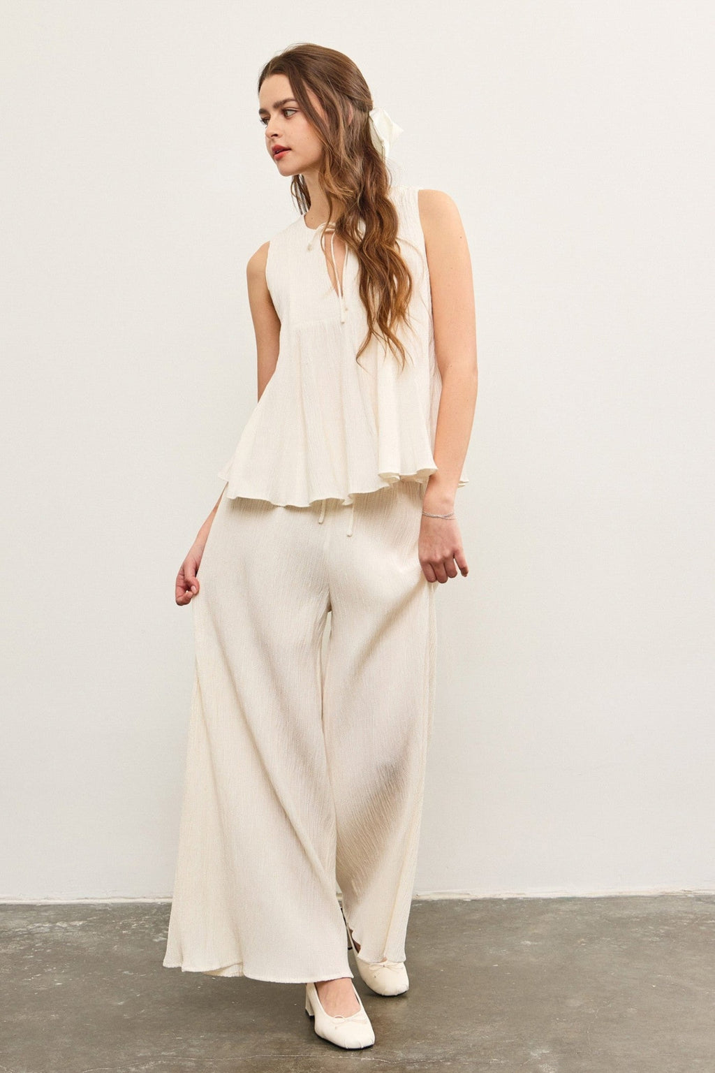 MONICA WIDE-LEG PANTS
