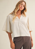 LYRA POPOVER COLLAR TOP