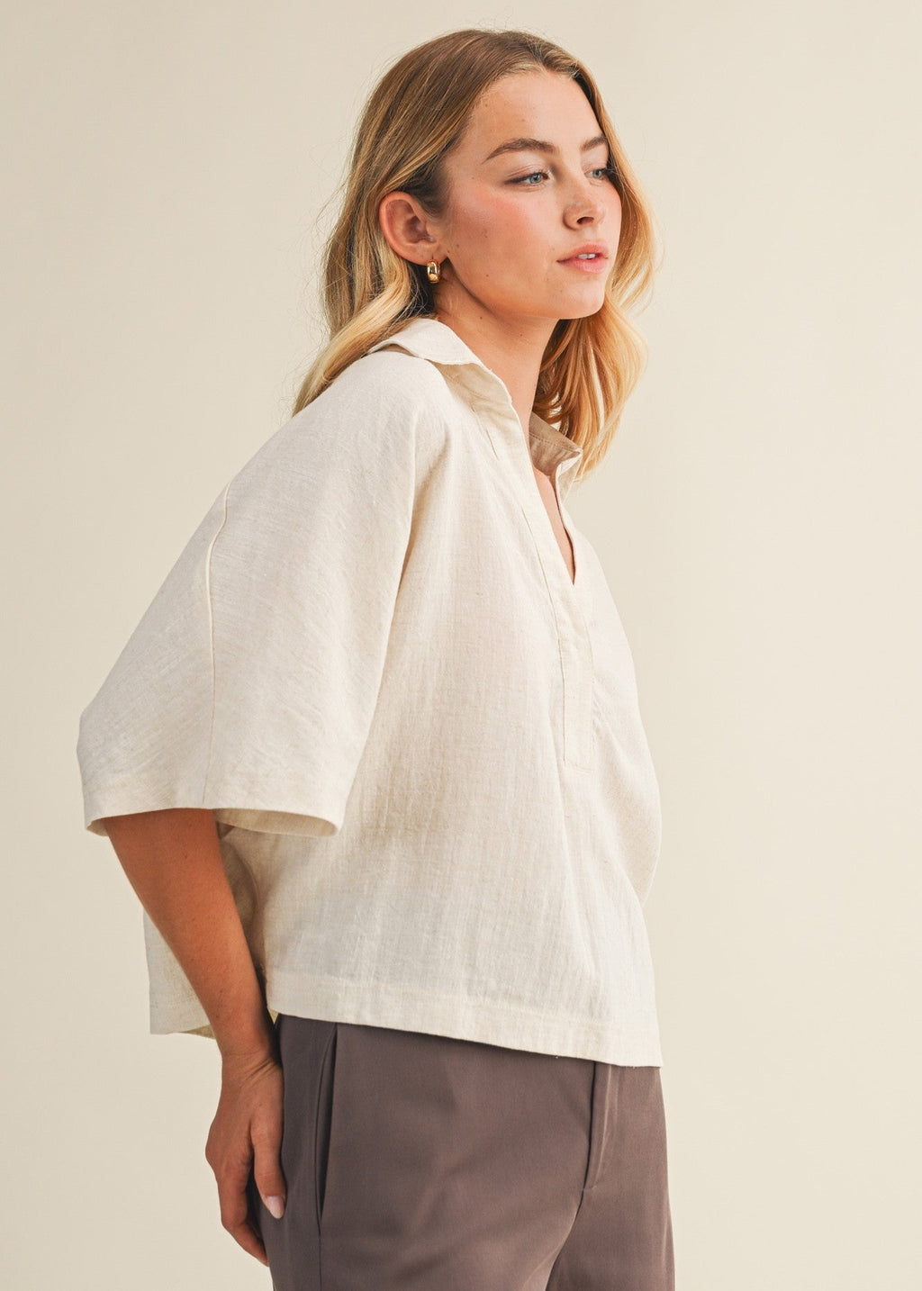 LYRA POPOVER COLLAR TOP