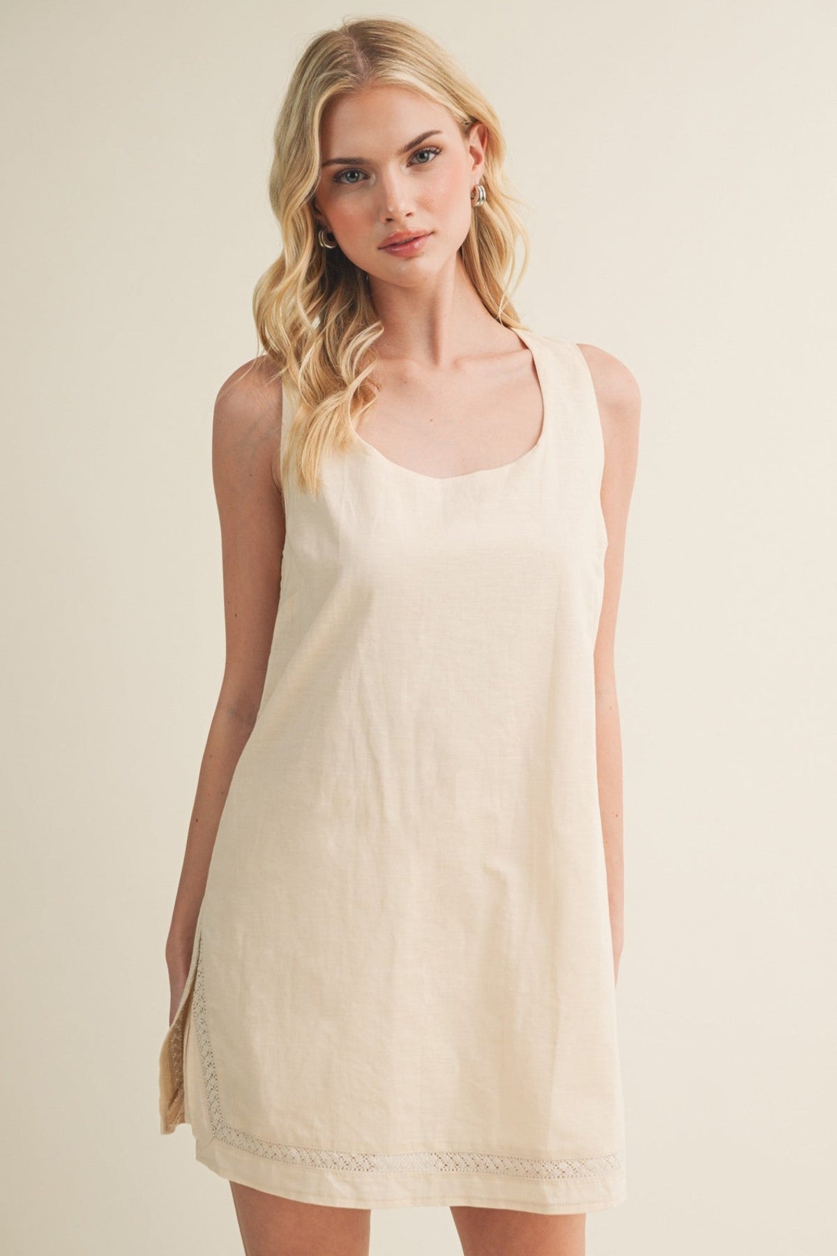ASHLEY TRIMMED DRESS ROMPER