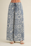 EVIE GEOMETRIC PALAZZO PANTS