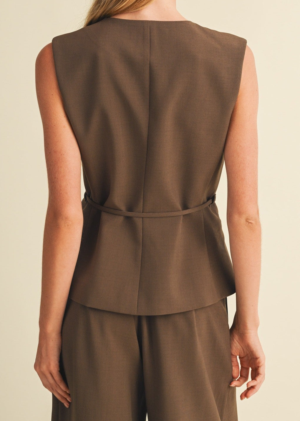 HALEY PEPLUM VEST TOP