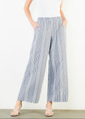 CLEO STRIPED WIDE-LEG PANTS